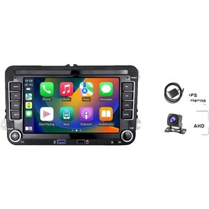 SupplySwap Bilradio, Android Carplay, GPS Multimedieafspiller, 1G 16G med 12 LED