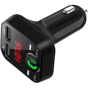 Bluetooth 4.1 / Fm Transmitter Til Bil - Sort