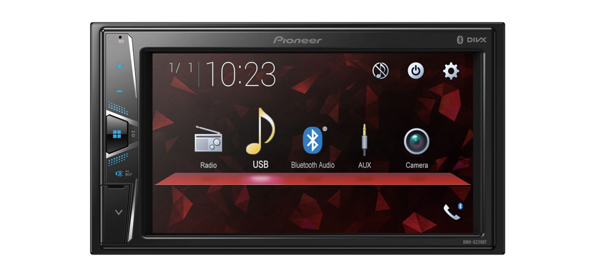 Pioneer DMH-G220BT autosoitin