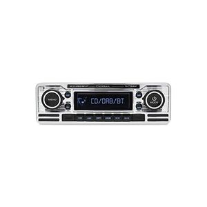 Caliber - Autoradio Bluetooth, Lecteur CD, Radio DAB+ et FM - USB - 1 DIN - Design Rétro Chromé (RCD120DAB-BT) - Publicité