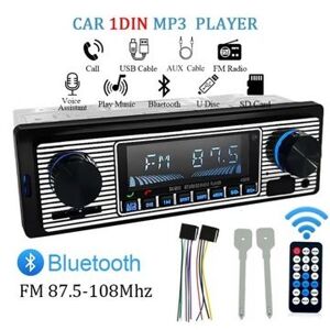 Autoradio 1 Din, Bluetooth, mains libres, lecteur MP3, AUX, USB LY06 - Publicité