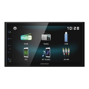 Kenwood DMX125DAB - Récepteur numérique - affichage - 6.8" - écran tactile - unité intégrée au tableau de bord - Double-Din - 50 Watts x 4 - Publicité