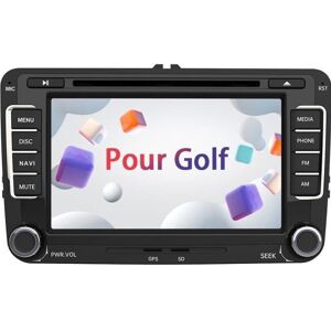 Awesafe Autoradio Pour Golf 6 Voiture 7" Écran Tactile Hd Avec Cd/Dvd/Sd/Usb/Gps/Am/Fm/Rds/Bluetooth/Mirrorlink/ Commandes Au Volant - Publicité