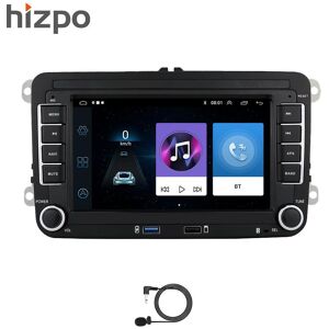 Hizpo Lecteur vidéo multimédia autoradio Android pour VW POLO GOLF 5 6 Plus PASSAT B6 JETTA TIGUAN TOURAN SHARAN SCIROCCO CADDY siège Carplay Audio stéréo GPS - Publicité