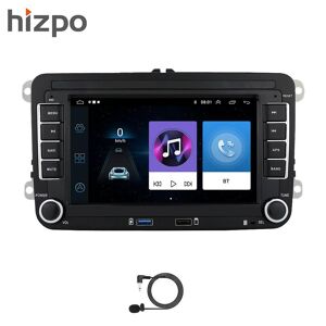 Hizpo Lecteur vidéo multimédia autoradio Android pour VW POLO GOLF 5 6 Plus PASSAT B6 JETTA TIGUAN TOURAN SHARAN SCIROCCO CADDY siège Carplay Audio stéréo GPS - Publicité