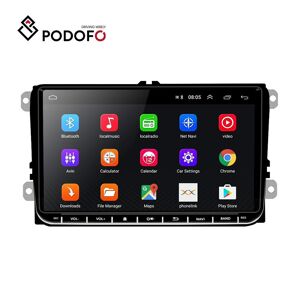 Podofo Autoradio pour PASSAT/Golf/Polo 8.1 Android Autoradio 9 Pouces Volkswagen WIFI GPS Navigation MirrorLink Voiture DVR FM Bluetooth Voiture Lecteur Hifi - Publicité