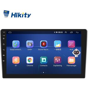 Hikity AI 8 cœurs 4 + 64G Android 10.0 Autoradio stéréo 10,1 pouces Autoradio avec Apple Carplay/Android Auto 4G/Wifi GPS Bluetooth DSP FM Lecteur de voiture - Publicité