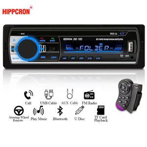 Hippcron autoradio stéréo lecteur MP3 numérique Bluetooth 60Wx4 FM Audio musique USB/SD avec entrée AUX dans le tableau de bord - Publicité