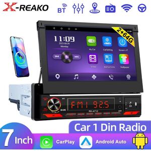 REAKOSOUND Car Life REAKOSOUND 1din Universal Android 2+64G Car Radio GPS Navigation 7" Retractable Screen Multimedia Player Carplay Stereo autoradio - Publicité