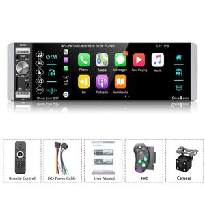 REAKOSOUND Car Life REAKOSOUND autoradio 1 Din CarPlay autoradio 5.1 ''Radio Android Auto lecteur multimédia pour Support universel Bluetooth MirrorLink FM - Publicité