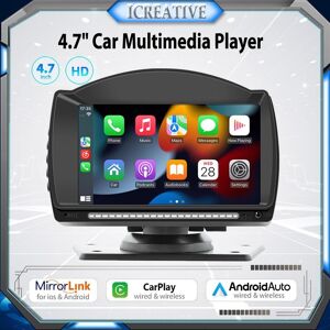 icreative Portable universel 4.7 "autoradio Carplay écran tactile IPS multimédia vidéo MP5 lecteur sans fil Wifi miroir lien GPS lecteur d'affichage FM - Publicité