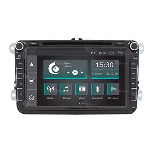 Jf Sound car audio system Radio de Voiture sur Mesure pour Volkswagen Golf Sharan Tiguan Android GPS Bluetooth WiFi USB Dab+ Touchscreen 8" 5core Carplay AndroidAuto - Publicité