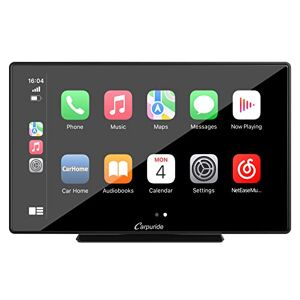 CARPURIDE sans Fil Autoradio Android Auto et CarPlay, Portable 9 Pouces GPS Navigation écran Tactile, Lien Miroir, Bluetooth 5.0, FM, Micro, Siri, pour Tous Les Types de Voiture, SD 64G - Publicité