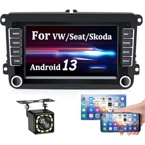 CAMECHO Autoradio Android 1+32G pour VW Passat Golf Jetta EOS Polo Touran Seat Sharan avec Navigation Écran 7 Pouces avec Bluetooth/WiFi/Radio FM RDS/Lecteur AUX/USB MP5 + caméra de recul - Publicité