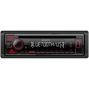 Kenwood KDC-BT440U Autoradio CD avec Bluetooth Mains Libres (Tuner Haute Performance, processeur de Son, USB, AUX, Spotify Control, 4 x 50 W, éclairage des Touches Rouge) Noir - Publicité