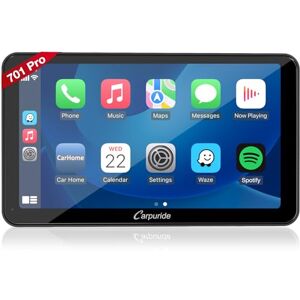 CARPURIDE W701 Pro Android Auto sans Fil & CarPlay sans Fil, Portable 7 Pouces Écrans de Tableau de Bord Intégrés, avec Double Bluetooth/FM/GPS/Mic/Mirror Link/Siri/G00gle pour Voitures - Publicité