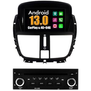 RoverOne Système Android 7 Pouces Autoradio GPS pour Peugeot 207 avec navigation radio stéréo DVD Bluetooth SD USB écran tactile - Publicité