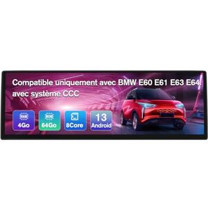 AWESAFE Android 13 [4 Go + 64 Go] Autoradio pour BMW Série 5, E60, E61, E63, E64, Série 3 E90, E91, E92, avec écran Tactile de 14.9 Pouces, Carplay/Android Auto/Bluetooth/WIFI/4G[2004-2008] - Publicité