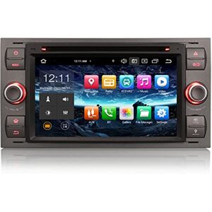 erisin 8 cœurs 4Go+64Go Android 12 Autoradio Bluetooth Stéréo GPS pour Ford Fiesta Focus Cmax Kuga Transit Smax Fusion Galaxy Écran Tactile Support Carplay Android Auto DSP WiFi TNT RDS CD USB - Publicité