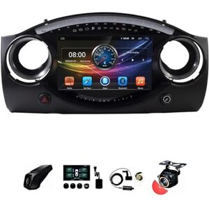 BOJONTN 9 Pouces 2 Din Android 12 HD écran Tactile Radio pour BMW Mini Cooper S R50 R52 R53 2004 2007 avec Caméra de Recul Télécommande de Volant Bluetooth GPS CarPlay FM WIFI Mic ( Size : S500 6+128G ) - Publicité