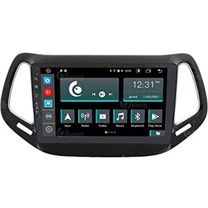 Jf Sound car audio system Radio de Voiture sur Mesure pour Jeep Compass Android GPS Bluetooth WiFi USB Dab+ Touchscreen 10" 8core Carplay AndroidAuto - Publicité