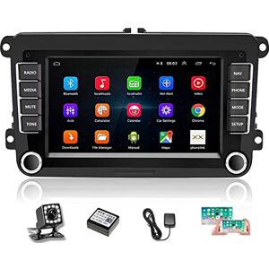 podofo Android Autoradio GPS pour VW Passat Golf Skoda Touran 7'' Écran Tactile Audio de Voiture Bluetooth WiFi FM Lien Miroir Auto Navi + Caméra de recul - Publicité