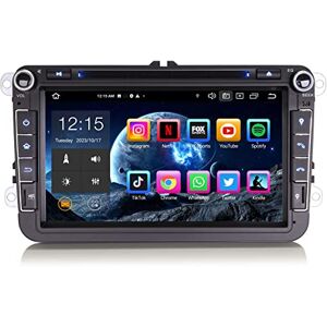 erisin 8-Core 4GB+64GB 8" Android 12 Autoradio Bluetooth GPS pour VW Polo Multivan T5 Passat Golf 5 Tiguan Touran Seat Skoda Lecteur CD Support CarPlay Android Auto DSP WiFi Dab+ TPMS OBD2 RDS USB - Publicité