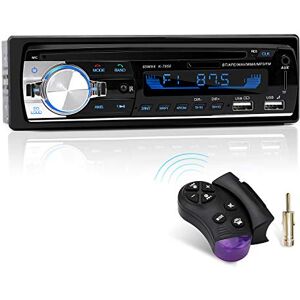 CENXINY Autoradio Bluetooth,  1 DIN Radio Voiture Récepteur avec Lecteur MP3 WMA FM Télécommande, Deux USB Port,Main Libre Stéréo 4 x 65W Soutien iOS, Android (Non RDS/CD) - Publicité