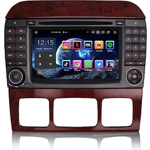 erisin 8 cœurs 4Go+64Go Android 12 Autoradio Bluetooth CD Player pour Mercedes Benz Classe S W220 W215 Support GPS Navigateur Carplay Android Auto DSP Dab+ WiFi FM RDS USB Écran Tactile TNT - Publicité