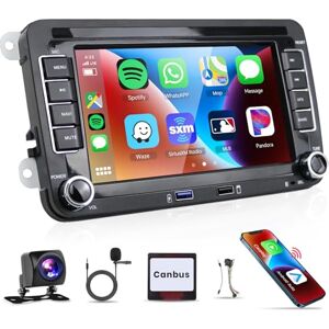 podofo Autoradio Android 11 pour VW Skoda Passat Golf Tiguan Polo sans Fil Carplay Android Auto 2 Din 1+16G avec écran 7'' AHD Rear View Camera FM/RDS Bluetooth avec Câble 36/40/52 pin WiFi/GPS - Publicité