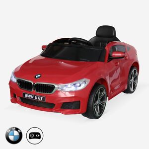 sweeek BMW Serie 6 GT rouge. voiture electrique pour enfants 12V 4 Ah. 1 place. avec autoradio et telecommande - Rouge