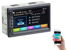 CreaSono Autoradio 2 DIN tactile avec lecteur MP3, bluetooth et mains libres CAS-4445.bt