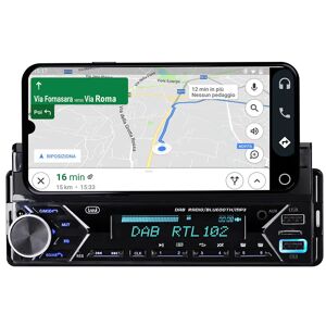 Trevi AUTORADIO DAB FM 160W SUPPORTO SMARTPHONE 7 WIRELESS USB MICRO SD SCD 5753 DAB