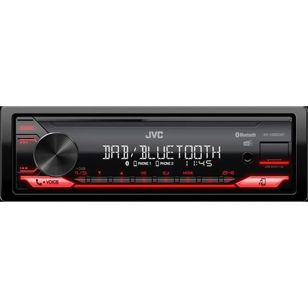 jvc car stereo kd-x282dbt-nero