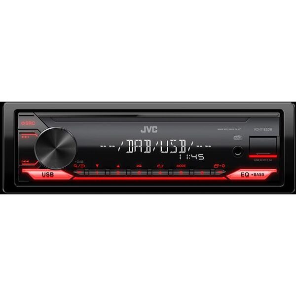 jvc car stereo kd-x182db-nero