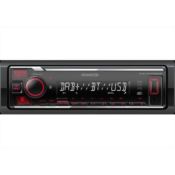 kenwood car stereo kmm-bt408dab-nero