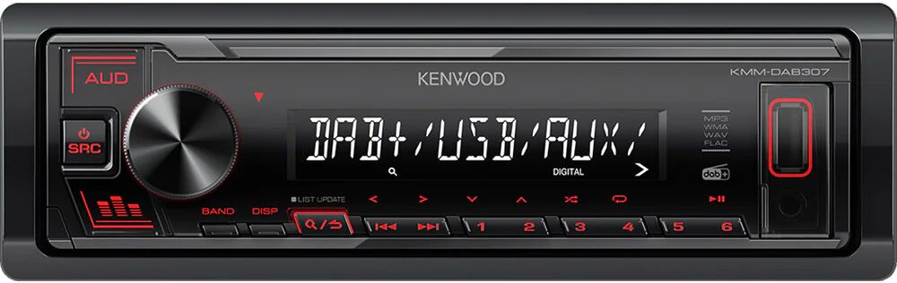 Kenwood KMM-DAB307AO Ricevitore multimediale per auto Nero 200 W