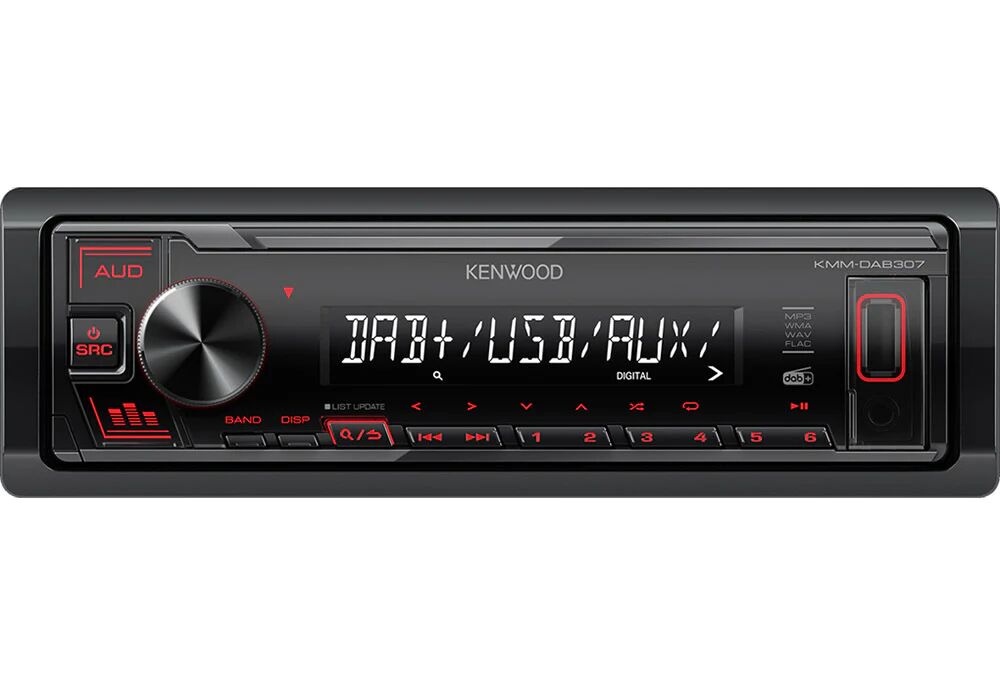 Kenwood KMM-DAB307 Ricevitore multimediale per auto Nero 200 W