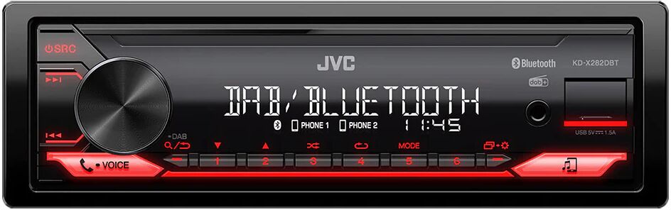 JVC KD-X282DBT Ricevitore multimediale per auto Nero 200 W Bluetooth