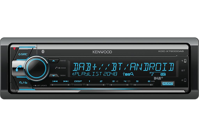 Kenwood Electronics KDC-X7200DAB Bluetooth Nero autoradio