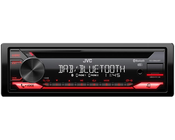 JVC KD-DB622BT Ricevitore multimediale per auto Nero 200 W Bluetooth