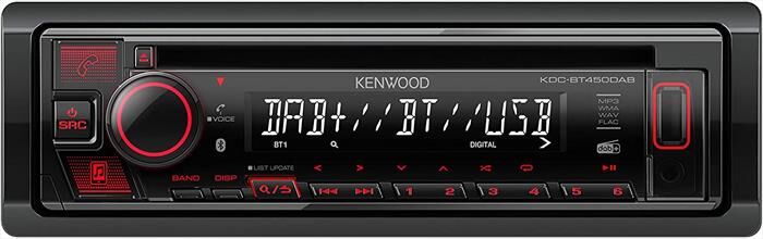 Kenwood Kdc-bt450dab-nero