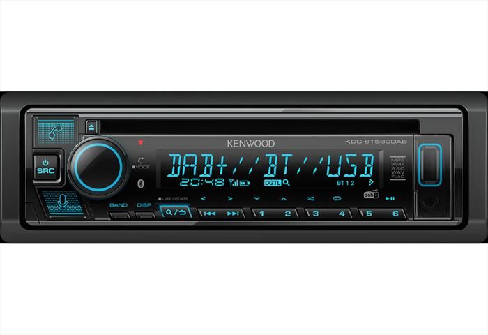 Kenwood Car Stereo Kdc-bt560dab-nero