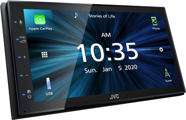 JVC Autoradio  KW-M560BT Ricevitore multimediale per auto Nero 200 W Bluetooth [KWM-560BT]