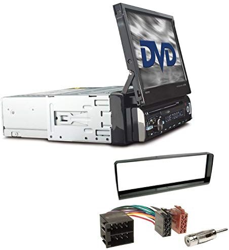 RDD571BT+Einbauset Caliber RDD571BT 1-DIN bilradio installationssats bärbar bildskärm passar till Alfa Romeo 156 1997–2002 svart