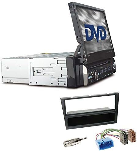 RDD571BT+Einbauset Caliber RDD571BT 1-DIN bilradio installationssats bärbar bildskärm lämplig för Suzuki Wagon R+ 2000-2006 svart