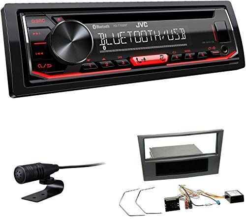 KDT702BTEBS266 EHO Bundle JVC KD-T702BT 1-DIN USB AUX CD tuner passar till Opel Antara från 2006 Charcoal-metallic inkl Canbus