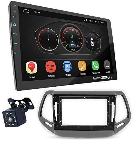 EX10-22-901L UGAR EX10 10" Android 10.0 DSP bilradio GPS navigation 22-901L Faszie kit Kompatibel med JEEP Compass 2017+