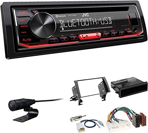 KDT702BTEBS463 EHO Bundle JVC KD-T702BT 1-DIN USB AUX CD Tuner passar till Toyota Camry 2001–2006 svart