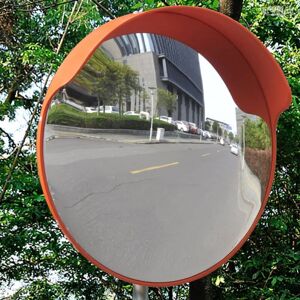 BERKFIELD HOME Convex Traffic Mirror pc Plastic Orange 45 cm Outdoor